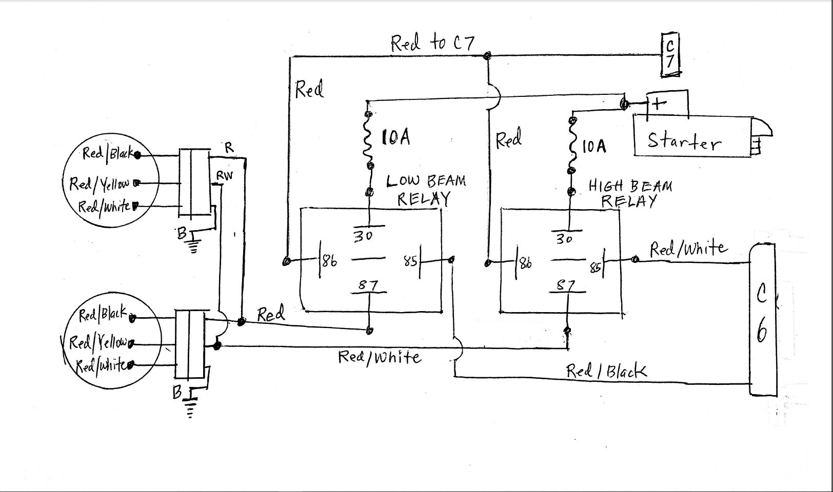 Club Car Headlight Wiring Diagram from www.classiczcars.com