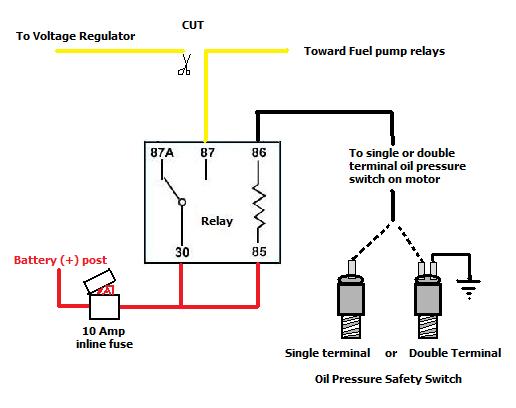 240z alternator upgrade (instructions w/ pictures ... ford oil pressure switch wiring diagram 