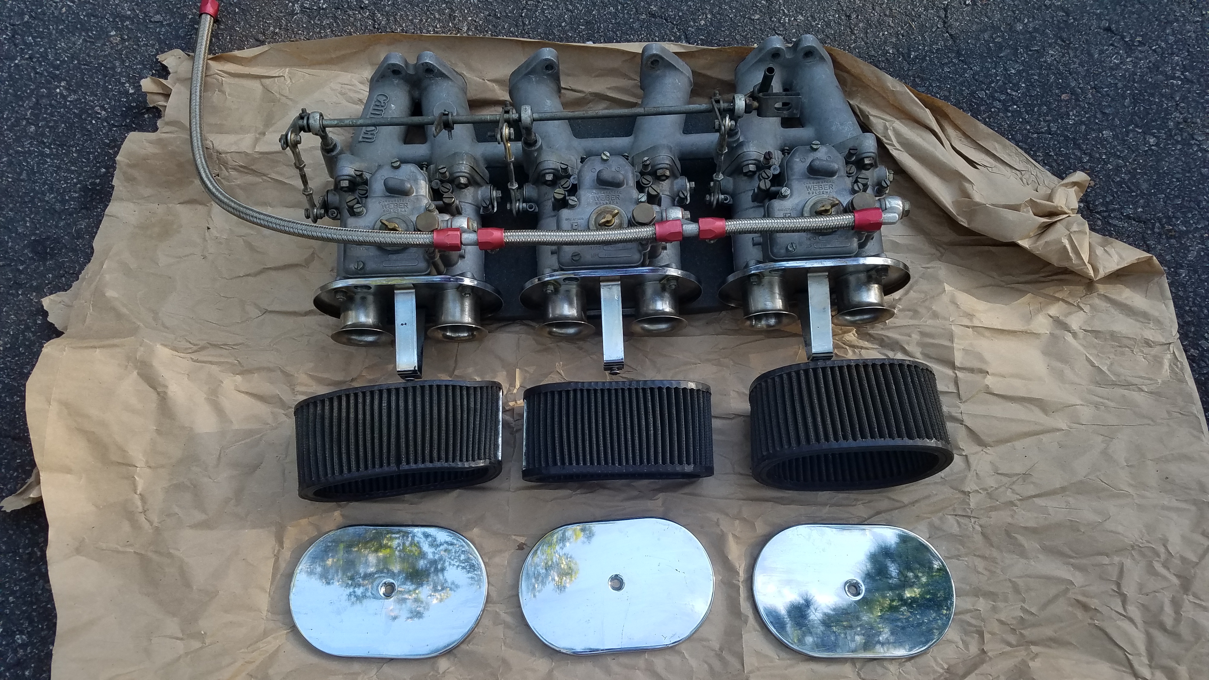 Triple Weber 40 Dcoe Carburetors For Sale The Classic