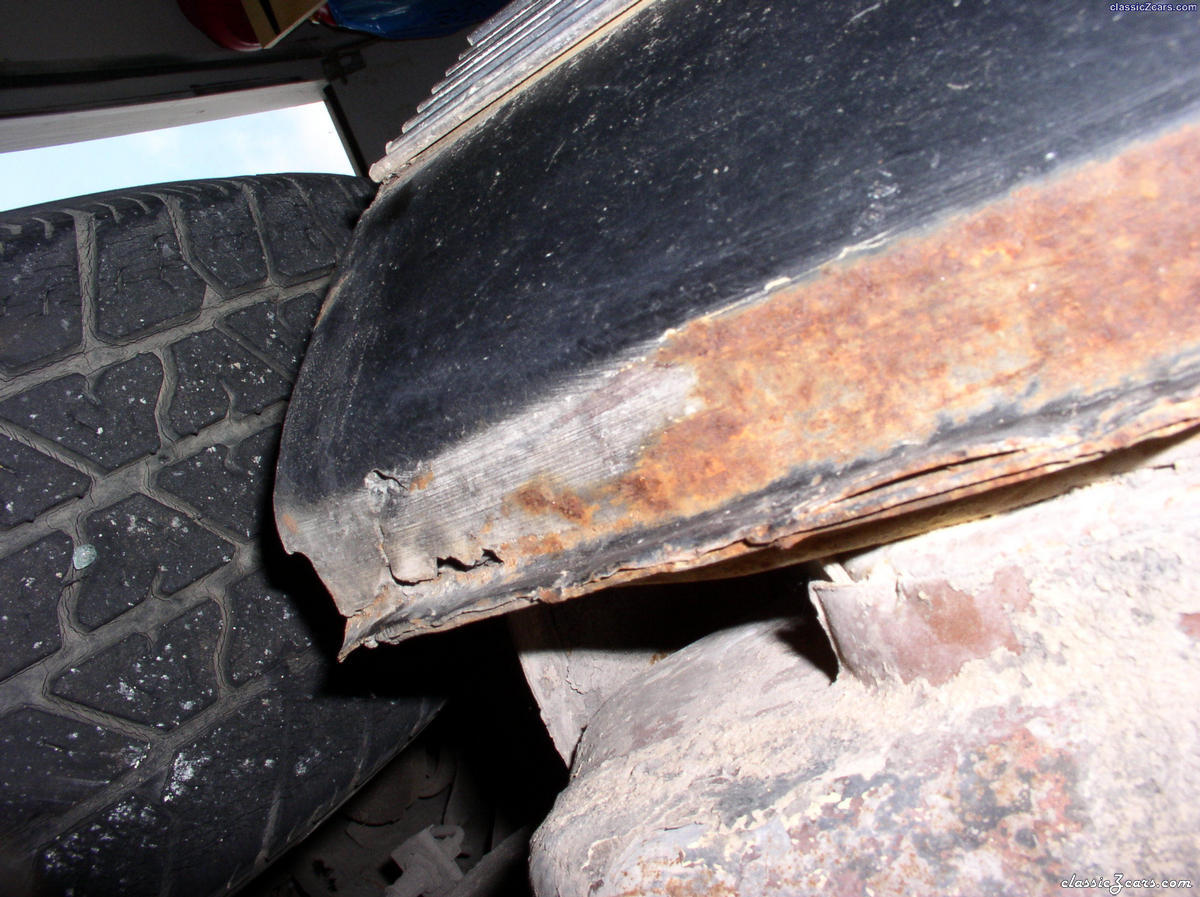 rust in front of rear right tire