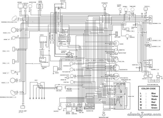 240Z Wiring Diagram