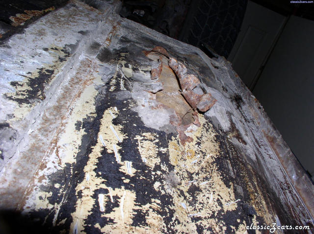 Passenger floorpan rust