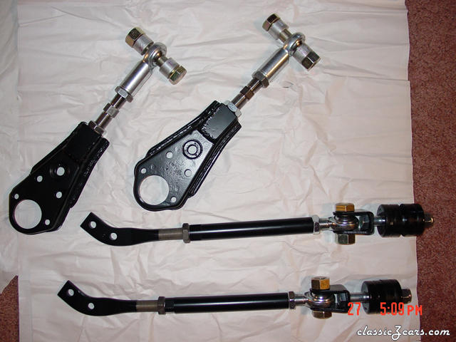 mike kelly adjustable front control arms & t/c rods
