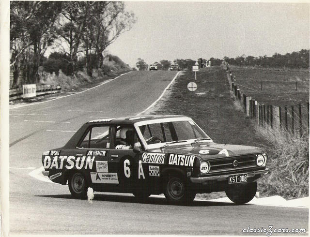 Datsun 1200 Sedan Competing in Bathurst circa 1970's