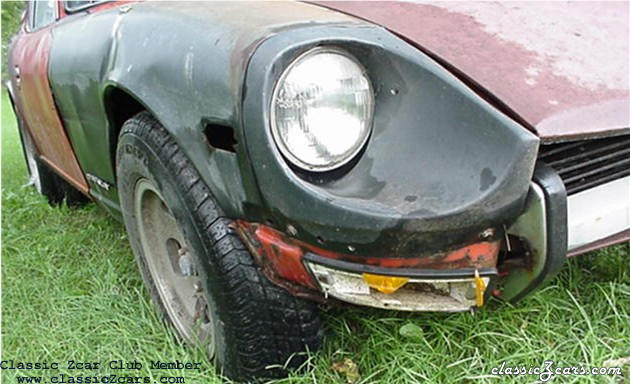 1971 240Z right headlight