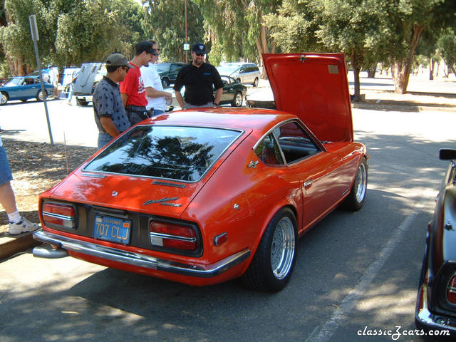red 240z at Z's by the Bay