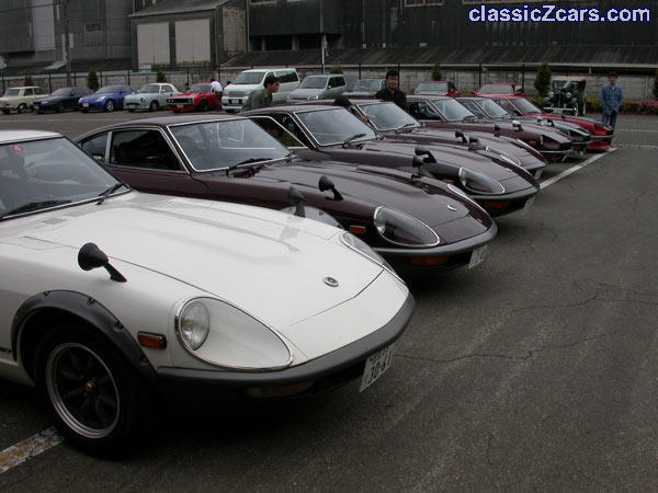 Club S30 meet at Nissan's Zama plant