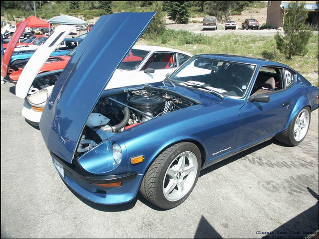 sweet blue 240Z with a V-8