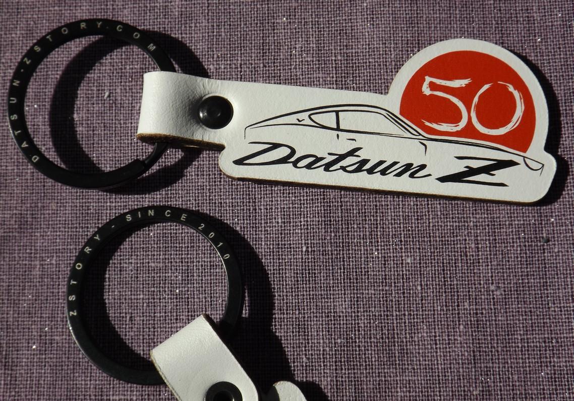 Datsun Z 50 years key ring fob