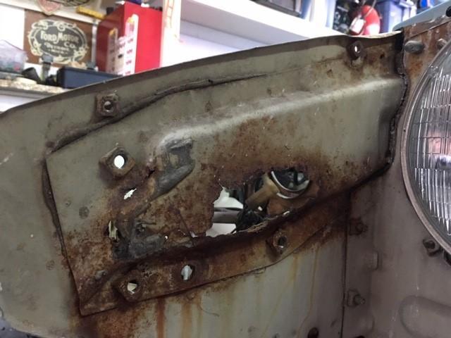 Passenger Side Hood Hinge Metal