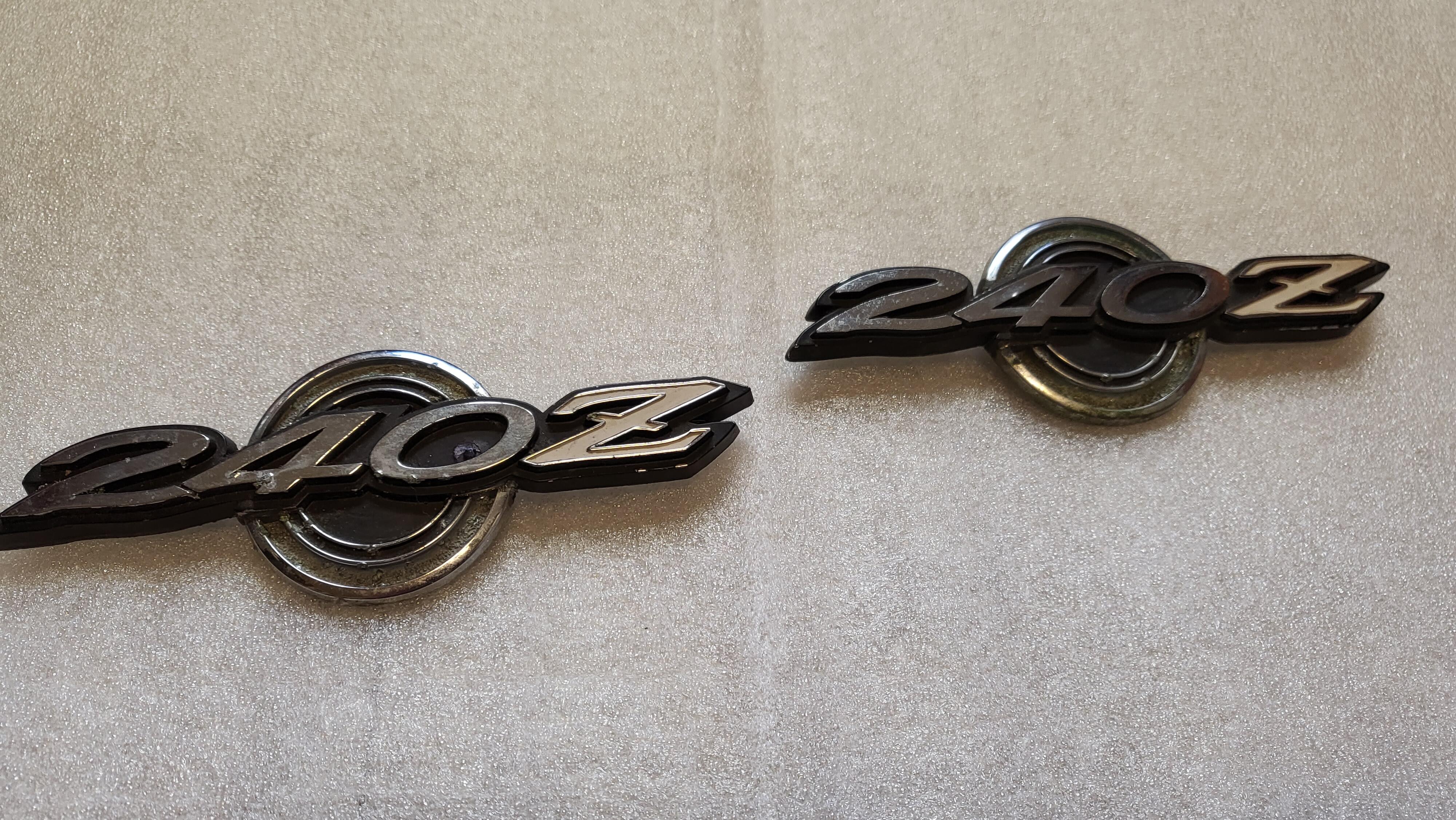 240z Series 1 Metal Emblems