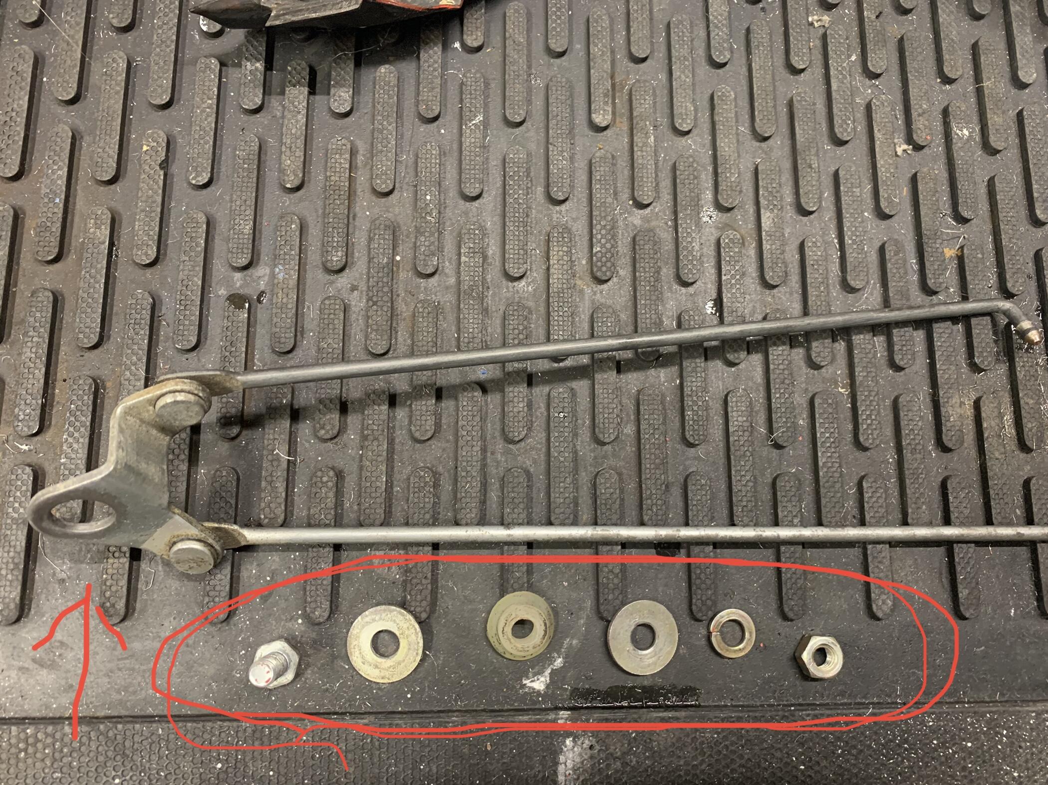 WTB: Driver side door handle linkage parts for a 1971