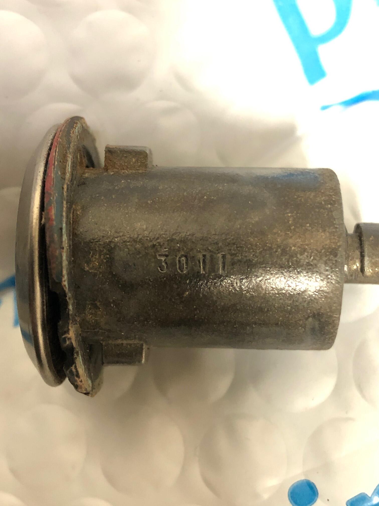 Door lock cylinder with "3011" code