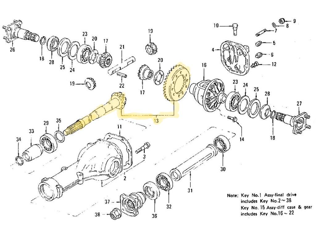 R200 280 Pinion Gear Set