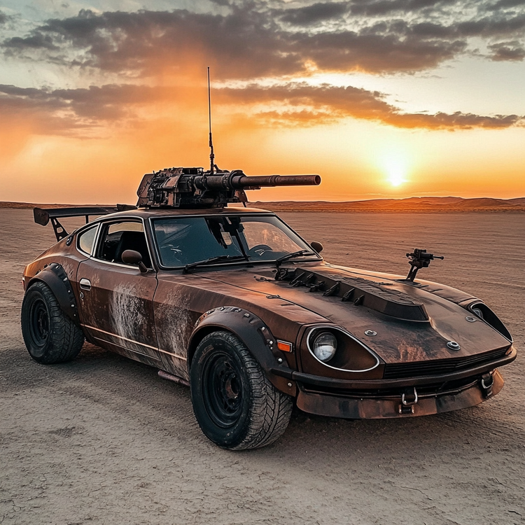 skymikerjedi_a_steampunk_Datsun_240z_outfitted_with_a_gun_tur_73d77f9c-2fe7-4361-9a6c-d767d253aa16_0.png