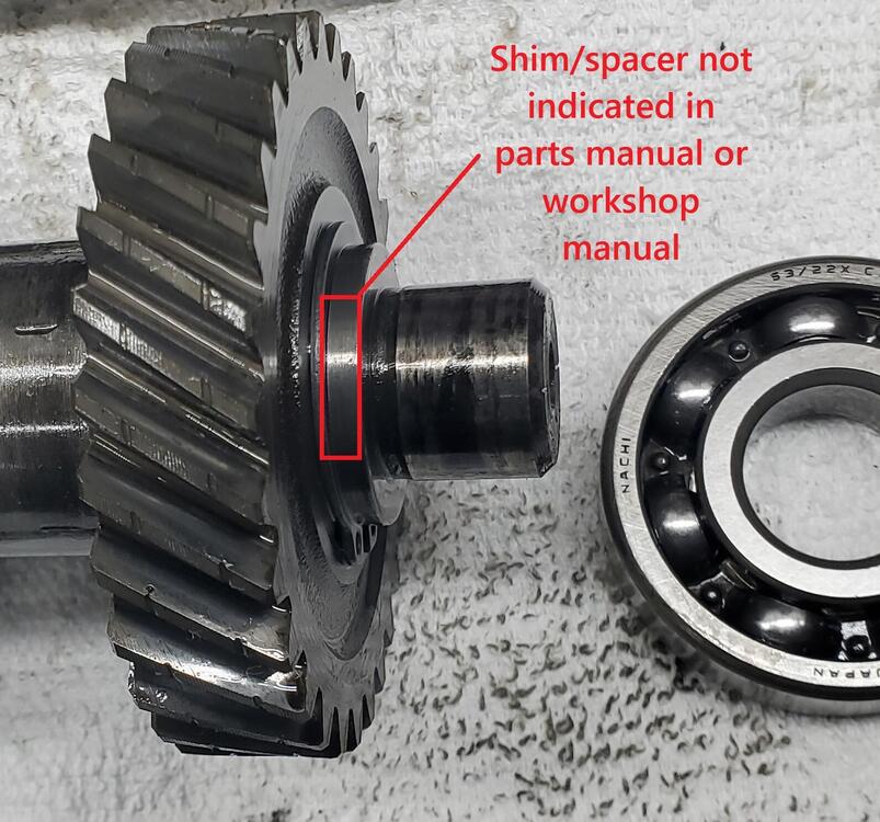 Counter shaft front bearing removed FS5W71B - shim not shown.jpg